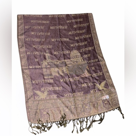 Jerusalem Cashmere pashmina scarf new - Picture 11 of 11